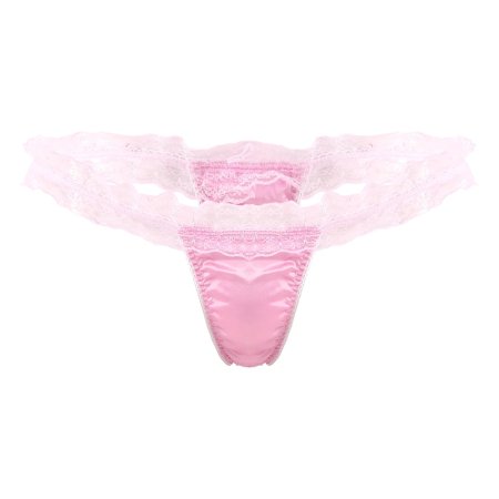 Атласные трусики с вырезом