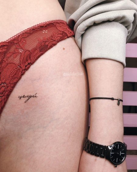 Микро тату для девушек