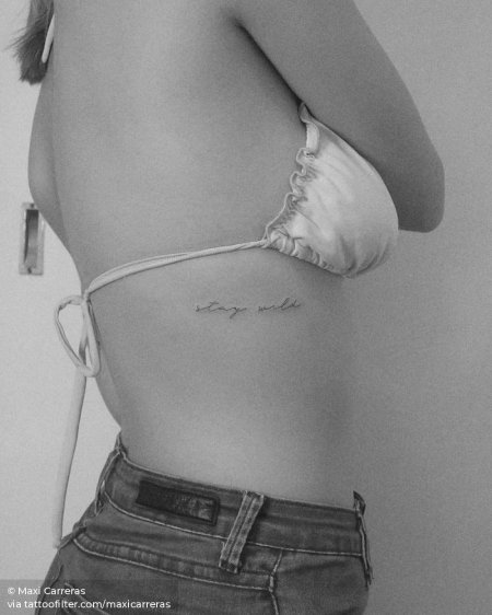 Татуировка на рёбрах для девушек