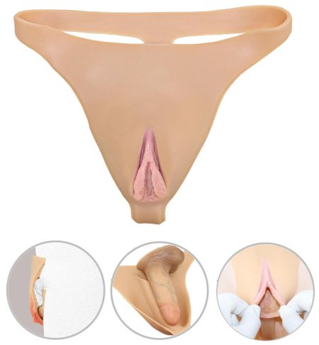 Силиконовые трусы с вагиной