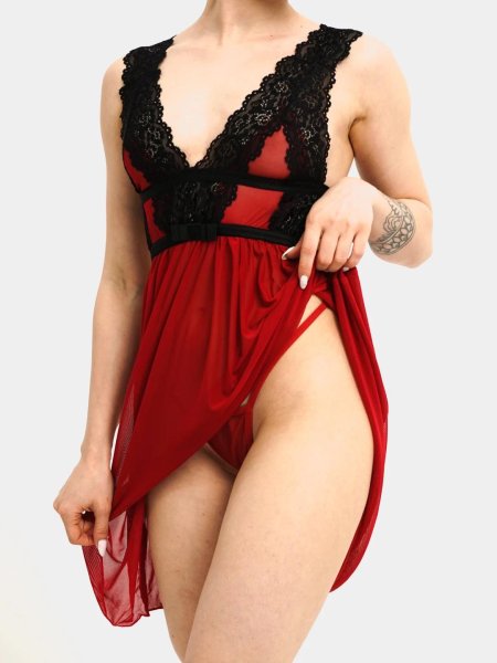 Ночное белье красная