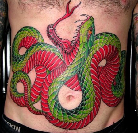 Змеи тату