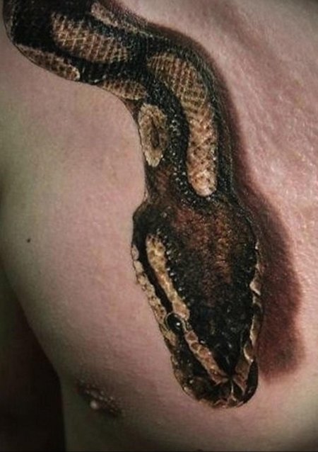 Тату со змеей