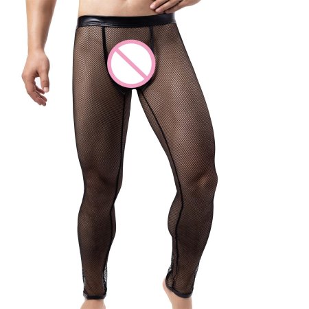 Мужские прозрачные сетчатые брюки aiiou