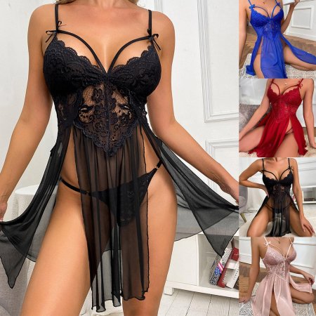 Эротический пеньюар неглиже со стрингами бутик