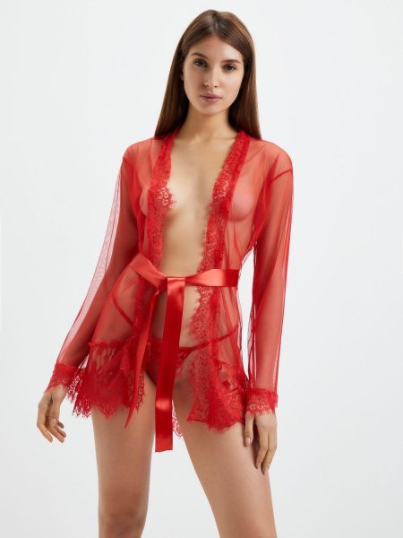 Пеньюар эротический красный