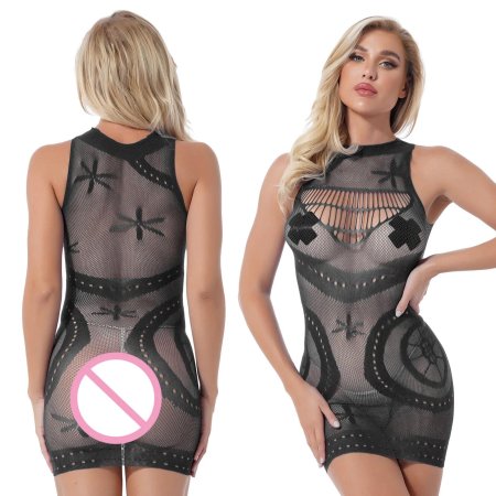 Сексуальное прозрачное платье