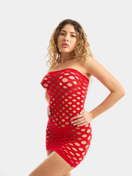 Эротическое платье в сетку