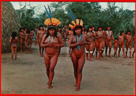 Индейцы с реки xingu бразилия
