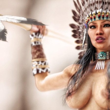 Индеец красивый