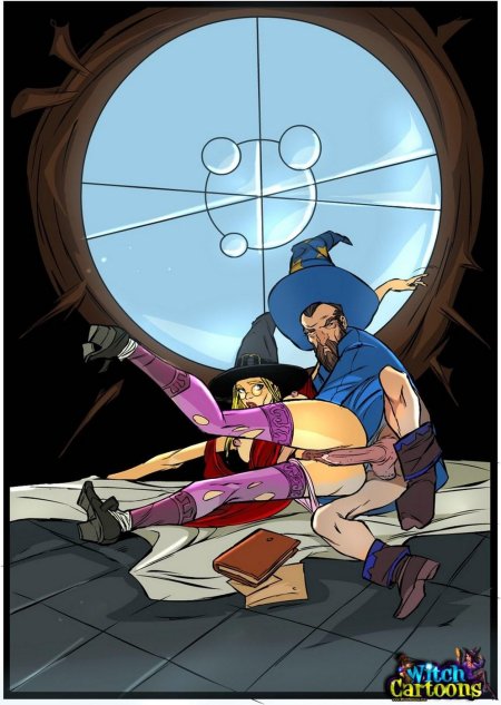 Ведьма на метле