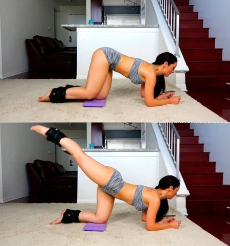 Тренировка с утяжелителями для ног для ягодиц