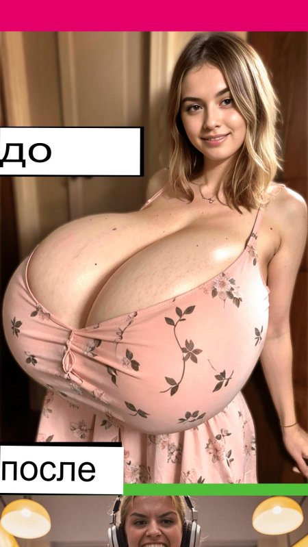 С огромными сиськами