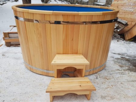 Купель овальная с пластиковой вставкой