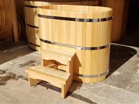Купель овальная из кедра h120 / 78*120