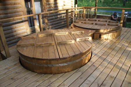 Бочка для бани купель