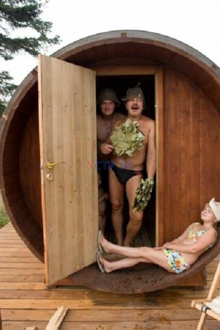 Бочка в бане