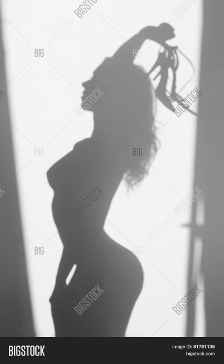 Силуэт голой девушки