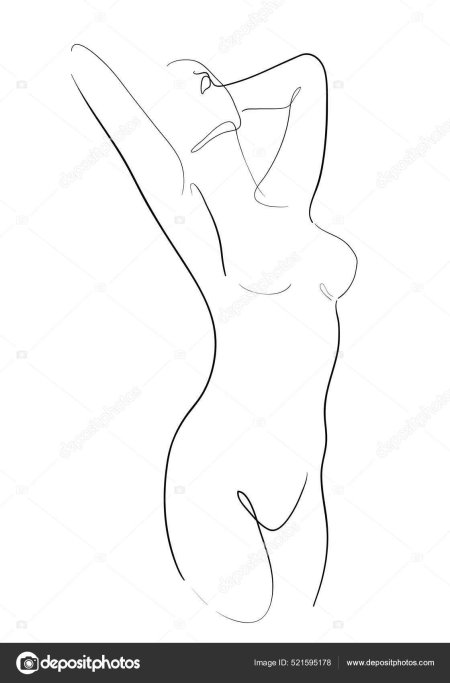Эскиз голой девушки