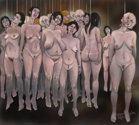 Расстрелянные голые женщины