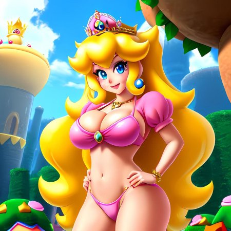 Sexy princess peach