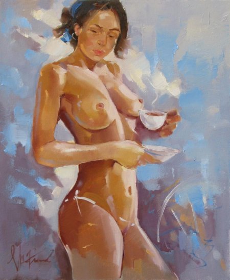 Живопись маслом ню