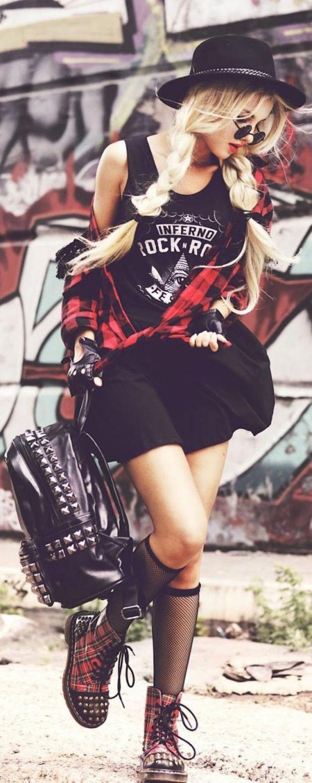 Гранж рок стиль одежды