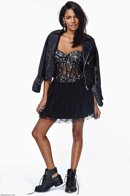 Платье в стиле рок
