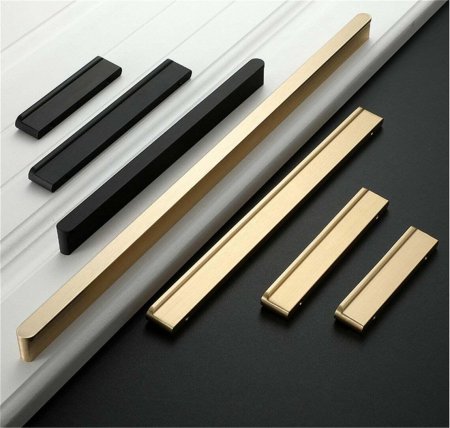 Черные ручки для шкафов