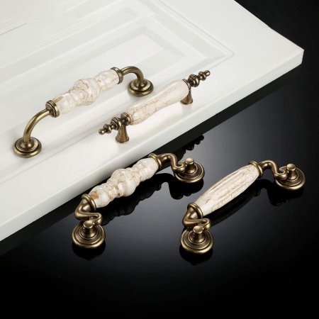 Ручки мебельные мраморные
