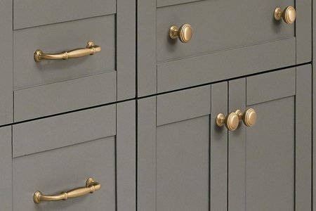 Ручки для мебели золотые