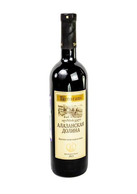 Вино алазанская долина красное полусладкое . грузия