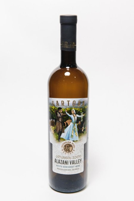 Вино алазанская долина белое полусладкое 0 75