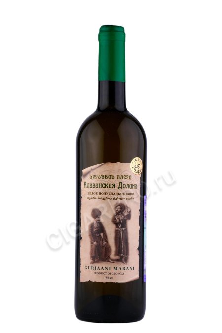 Алазанская долина вино белое полусладкое цинандали