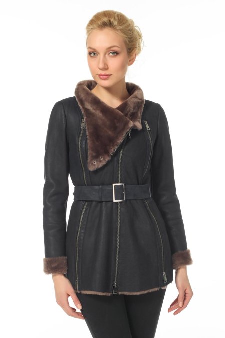 Дубленки иваджио овчина синяя даниель фурс