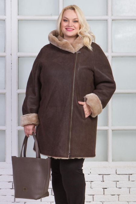 Дублёнки для полных женщин