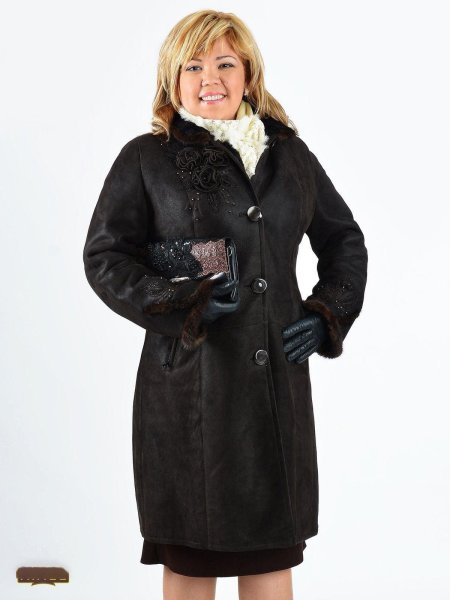 Дублёнки для полных женщин