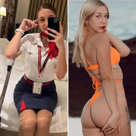 Стюардесса без одежды