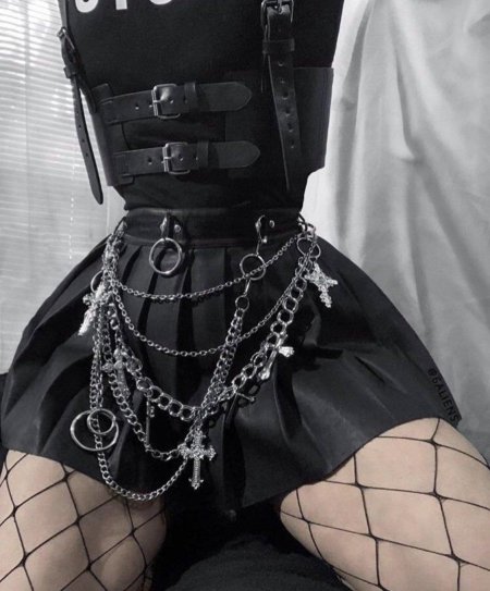 Юбка с цепью
