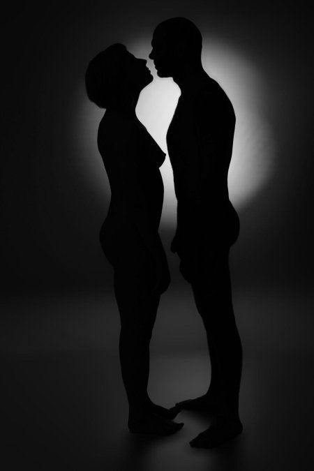 Силуэт мужчина и женщина
