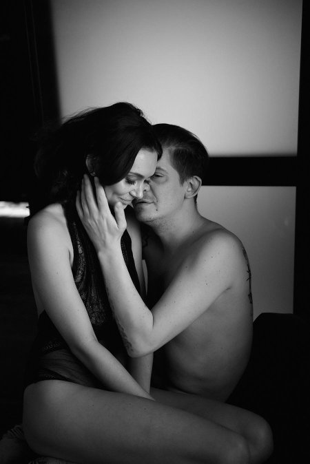 Фотосессия пары в студии