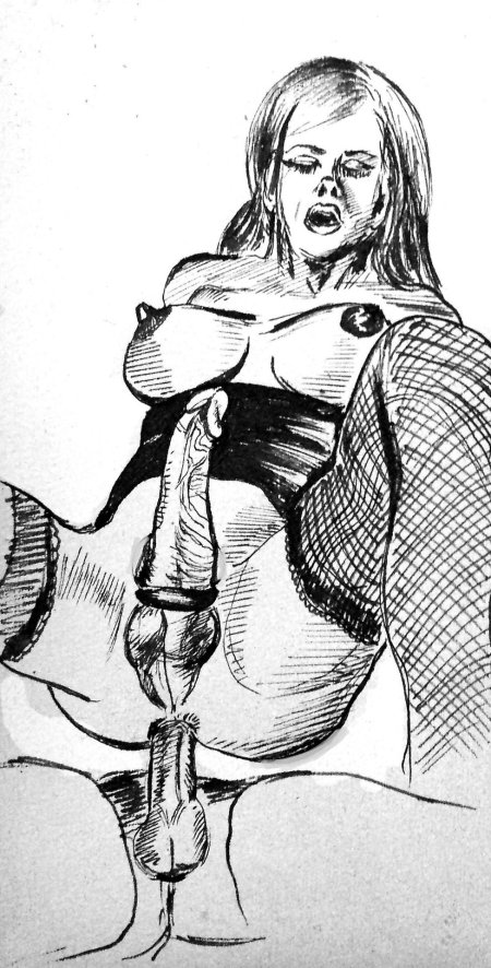 Эротические транс рисунки карандашом