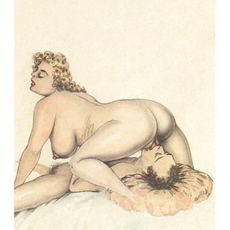 Винтажные порно рисунки