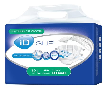 Подгузники id для взрослых slip м №
