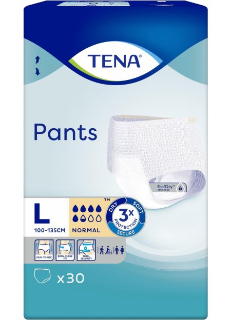 Тена трусы-подгузники пантс нормал р.l №