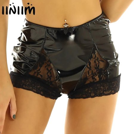 Лаковые шорты женские