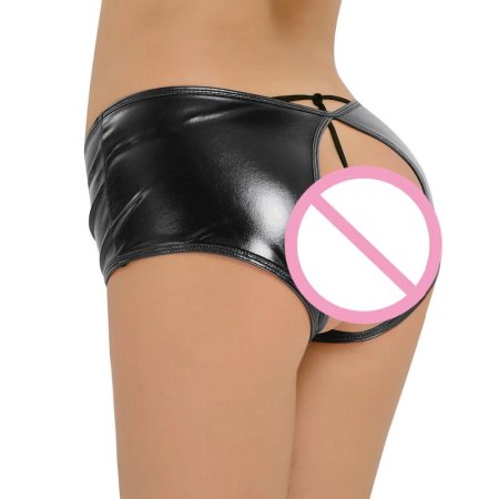 Кожаные трусы женские