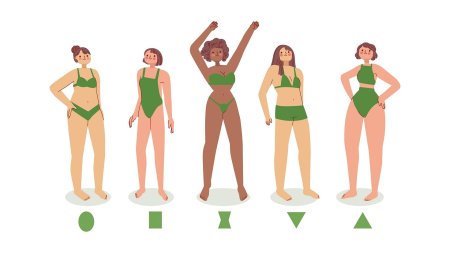 Фигура женщины векторное