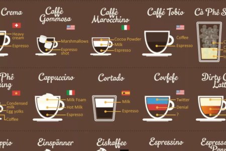 Инфографика кофейных напитков