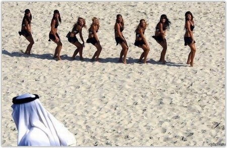Арабские женщины на пляже